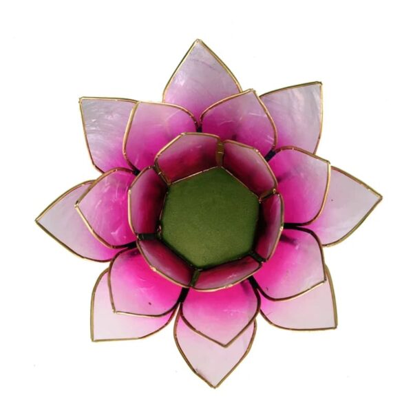 Lotus Sfeerlicht Roze/Lichtroze met Goudrand – 13,5 cm Lotus Sfeerlicht Roze/Lichtroze met Goudrand – 13,5 cm