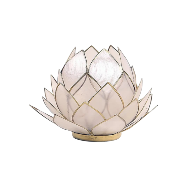 Lotus Sfeerlicht Naturel Groot – 15 × 10,5 cm Lotus Sfeerlicht Naturel Groot – 15 × 10,5 cm