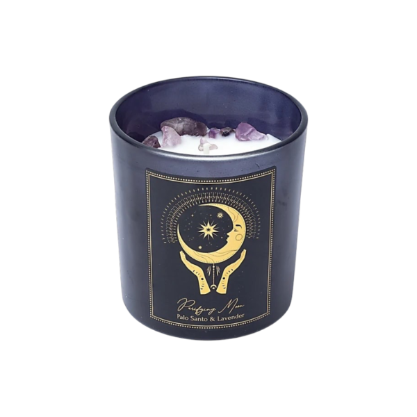 Manifestatiekaars Purifying Moon in glas